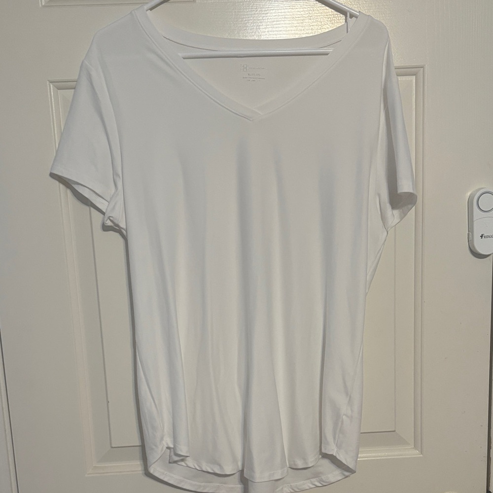 No Boundaries Classic White V-Neck Tee